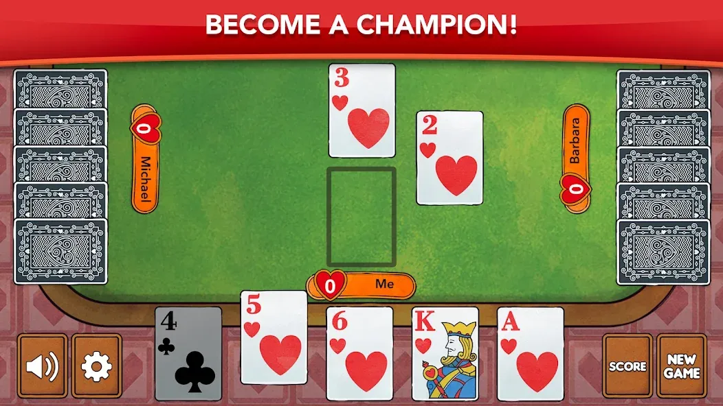 Hearts - Card Game Classic — скриншот 2
