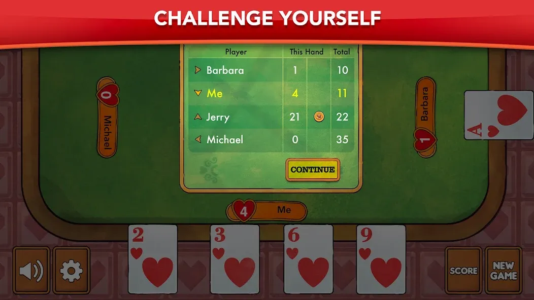 Hearts - Card Game Classic — скриншот 4