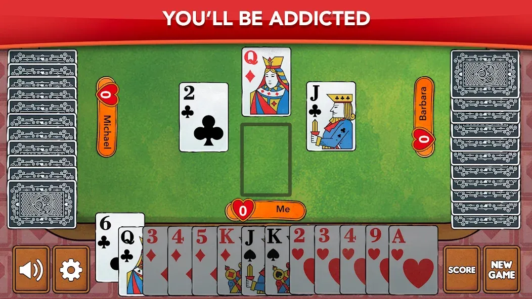 Hearts - Card Game Classic — скриншот 5