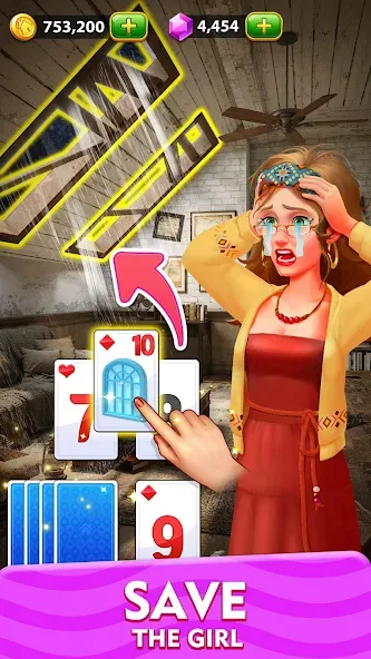 Solitaire Tripeaks Home: Merge — скриншот 1