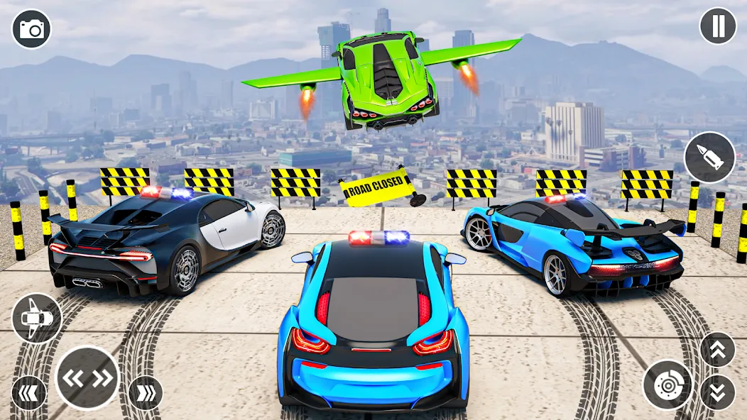 Flying Car Robot Shooting Game — скриншот 2
