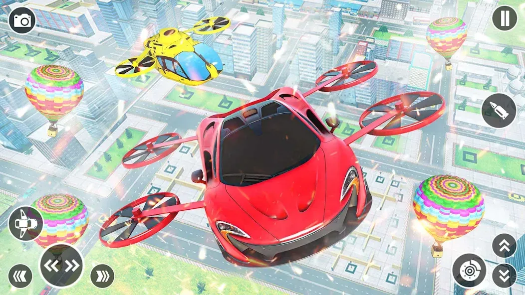 Flying Car Robot Shooting Game — скриншот 5