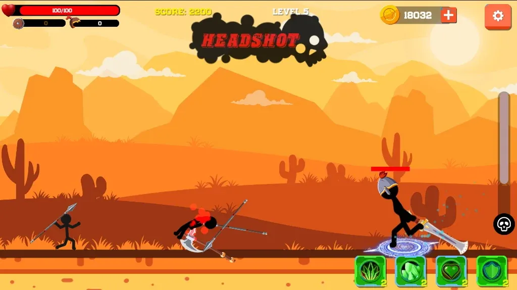 Spear war with Stickman — скриншот 2