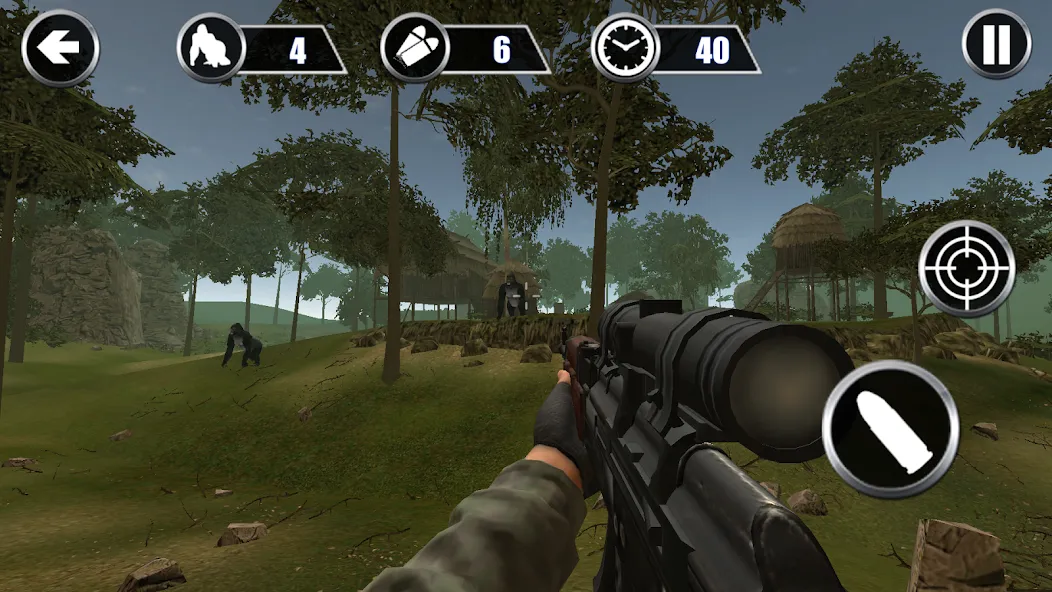 Gorilla Hunter: Hunting games — скриншот 2 Gorilla Hunter: Hunting games — скриншот 2