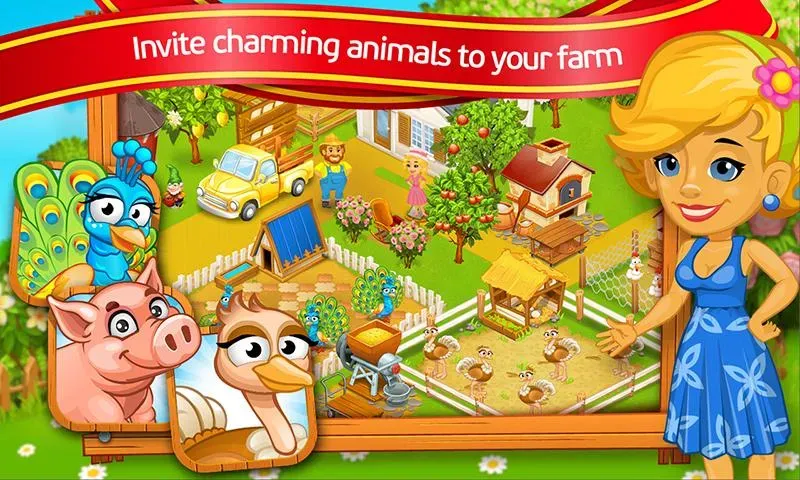 Farm Town: Cartoon Story — скриншот 1