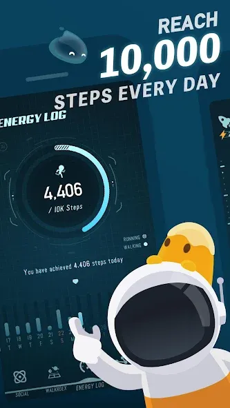 Walkr: Fitness Space Adventure — скриншот 1