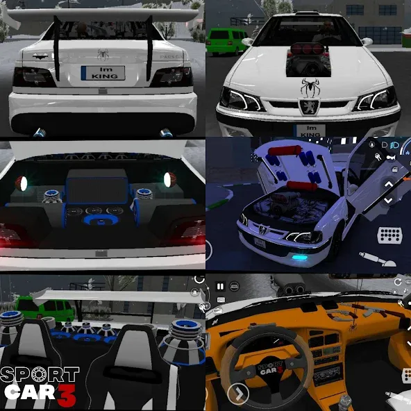 Sport car 3 : Taxi & Police - — скриншот 1