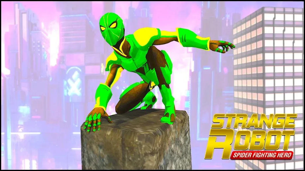 Strange Robot Spider hero Game — скриншот 5