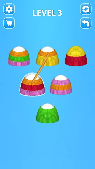 Cozy Knitting: Sorting games — скриншот 1