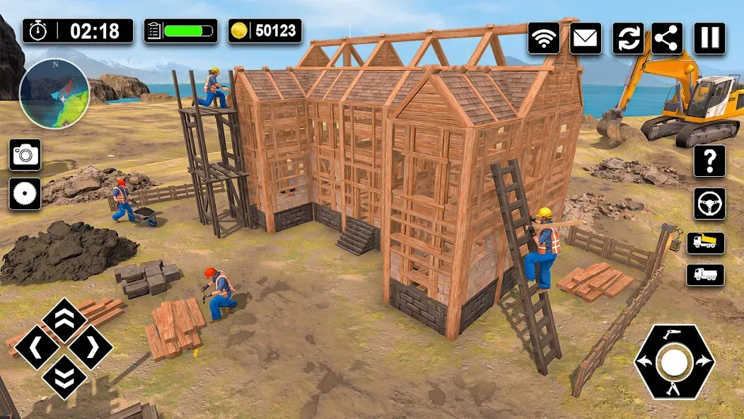 Wood House Construction Game — скриншот 3
