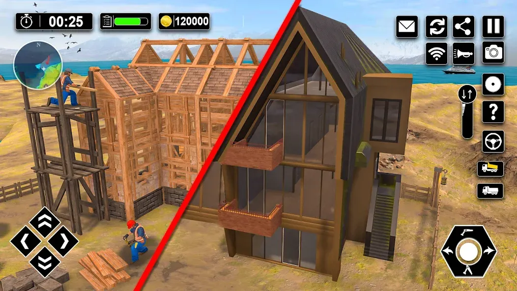 Wood House Construction Game — скриншот 4