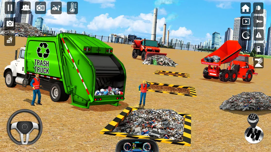 Trash Truck Games Simulator 3D — скриншот 3