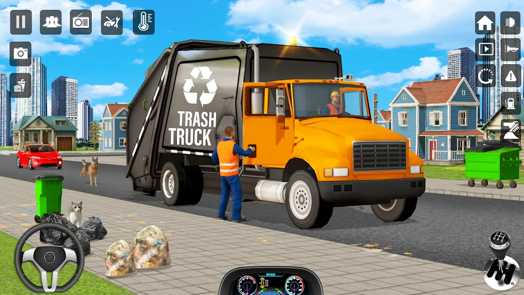Trash Truck Games Simulator 3D — скриншот 5