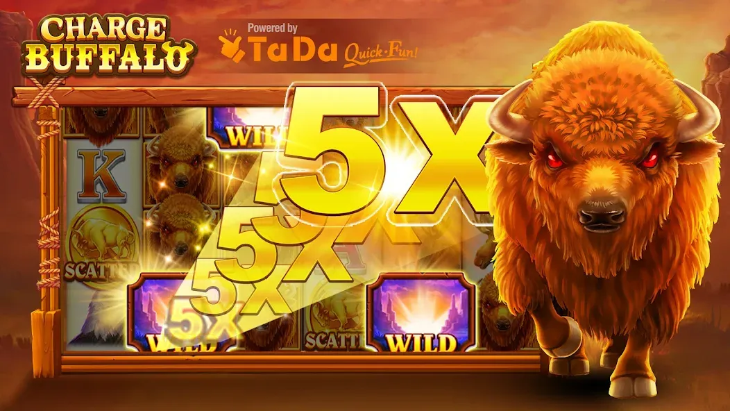 Charge Buffalo Slot-TaDa Games — скриншот 1