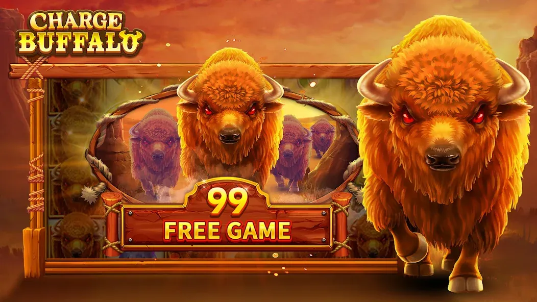 Charge Buffalo Slot-TaDa Games — скриншот 2