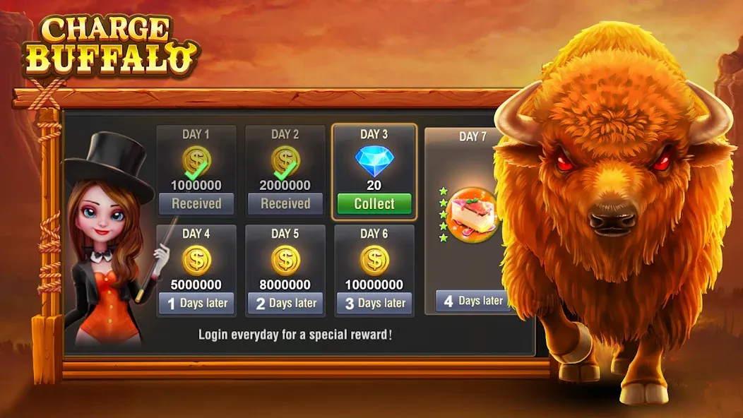 Charge Buffalo Slot-TaDa Games — скриншот 3