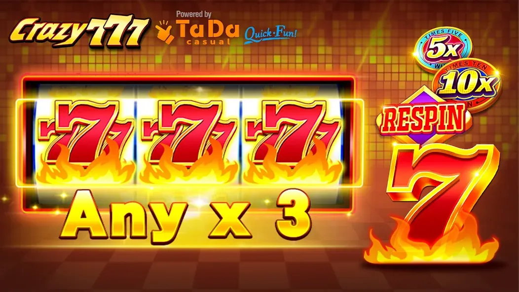 Crazy 777 Slot-TaDa Games — скриншот 1