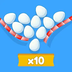 Скачать Eggs & Chickens: Cut Rope Game — MOD Много денег