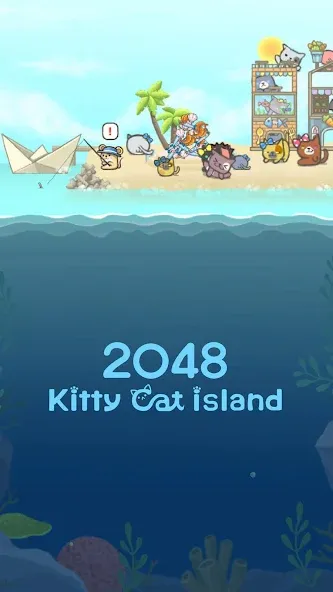 2048 Kitty Cat Island — скриншот 1