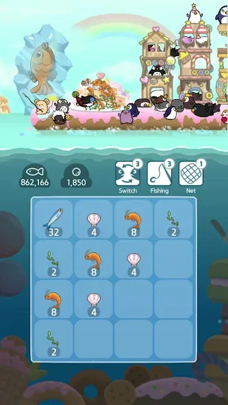2048 Penguin Island — скриншот 2