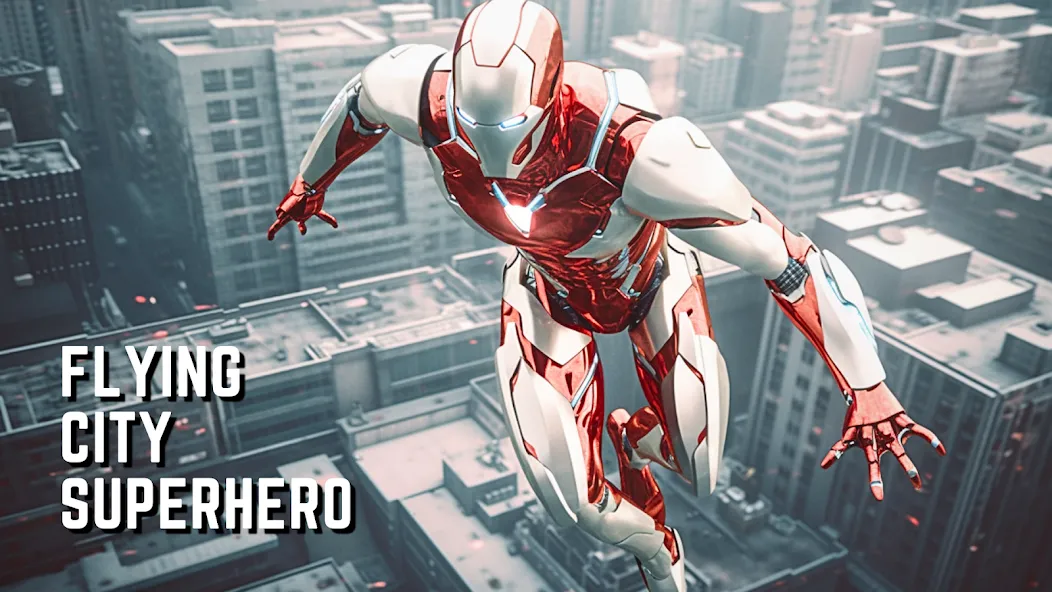 Super hero Flying iron jet man — скриншот 1