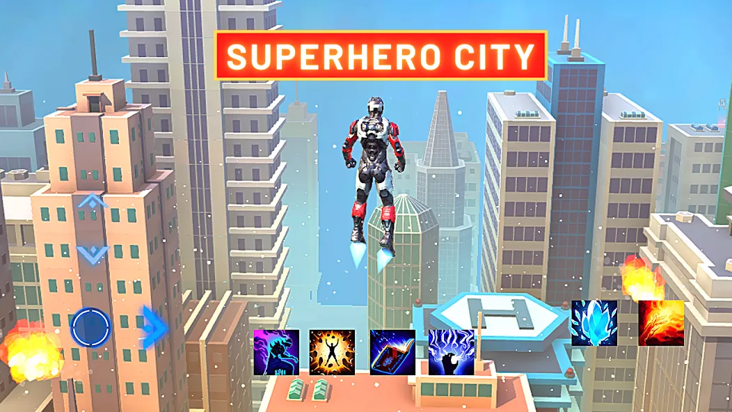 Super hero Flying iron jet man — скриншот 2