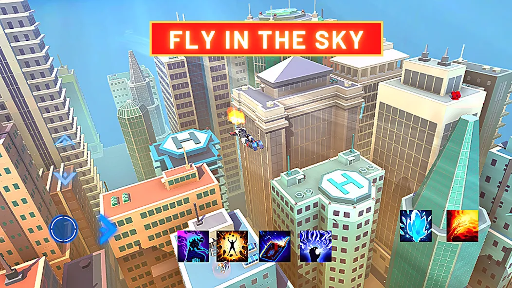 Super hero Flying iron jet man — скриншот 4