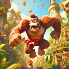 Взлом Monkey jungle run kong gorilla на Андроид — Много денег