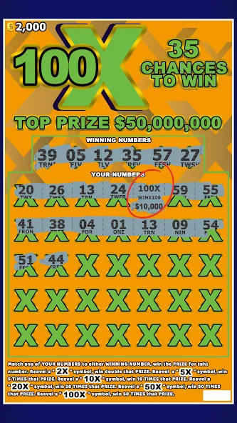 Lottery Scratchers Ticket Off — скриншот 1