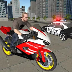 Bike Driving: Police Chase — взломанная версия — Много денег и бесконечный нитро