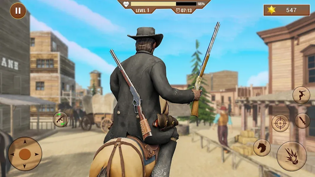 West Cowboy Shooting Games 3D — скриншот 1 West Cowboy Shooting Games 3D — скриншот 1