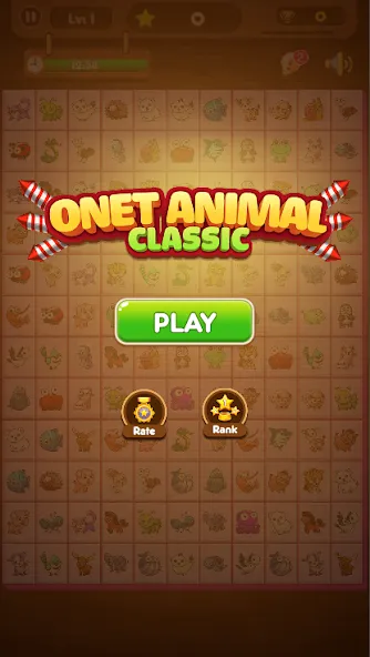 Onet Connect Animal Game — скриншот 1
