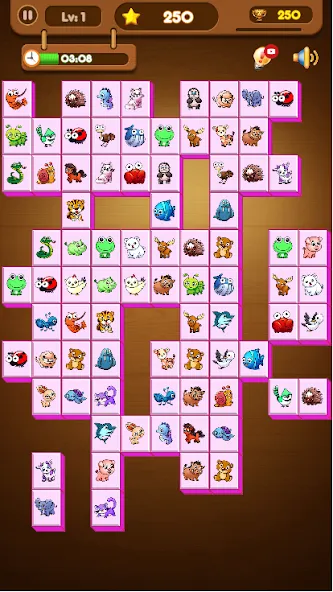 Onet Connect Animal Game — скриншот 2
