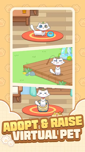 Cat Time - Cat Game, Match 3 — скриншот 1