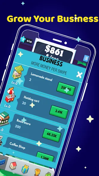 Money Clicker Game -Money Rain — скриншот 3