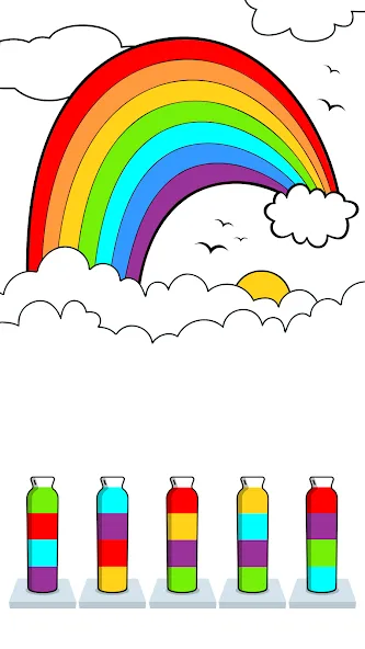 Sort Paint: Water Sort Puzzle — скриншот 2