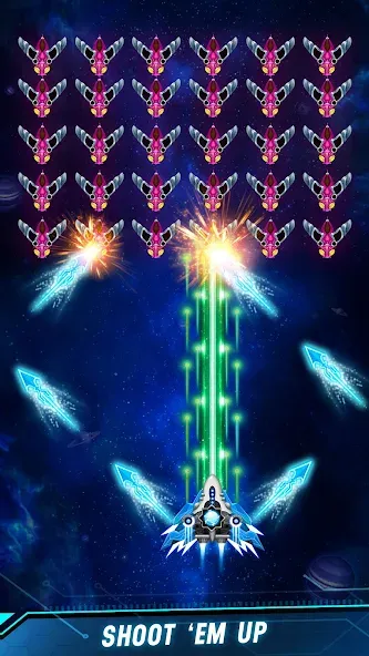 Space shooter - Galaxy attack — скриншот 1 Space shooter - Galaxy attack — скриншот 1