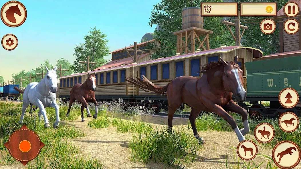 Virtual Wild Horse Family Sim — скриншот 4