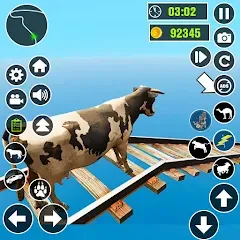 Скачать Epic Cow Ramp Rush Run MOD APK — Много денег