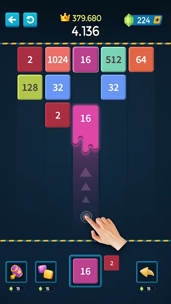 1M - Merge Number Block Puzzle — скриншот 1