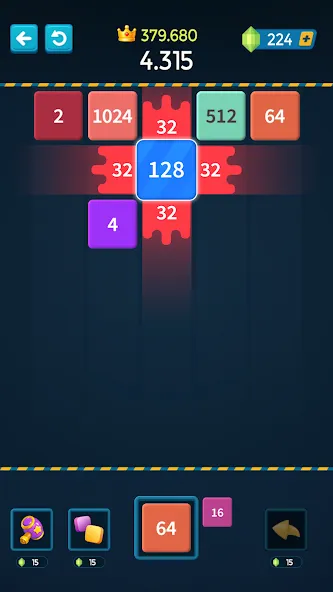 1M - Merge Number Block Puzzle — скриншот 2