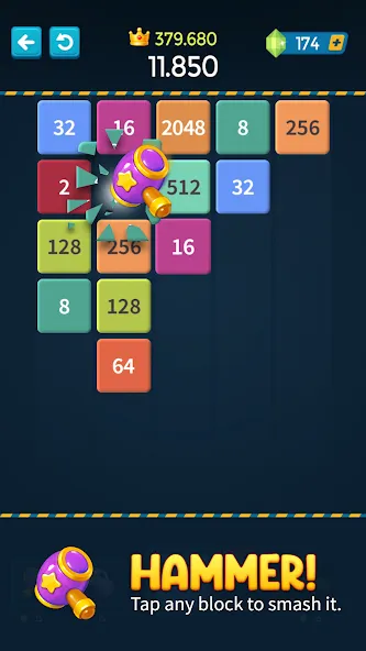 1M - Merge Number Block Puzzle — скриншот 3