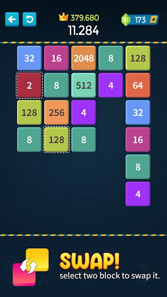 1M - Merge Number Block Puzzle — скриншот 4