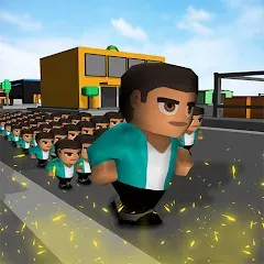 Взлом Crowd War - Action Game — Много денег