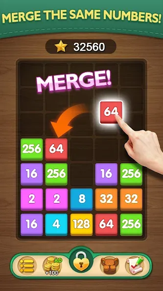 Merge Puzzle - Number Games — скриншот 1