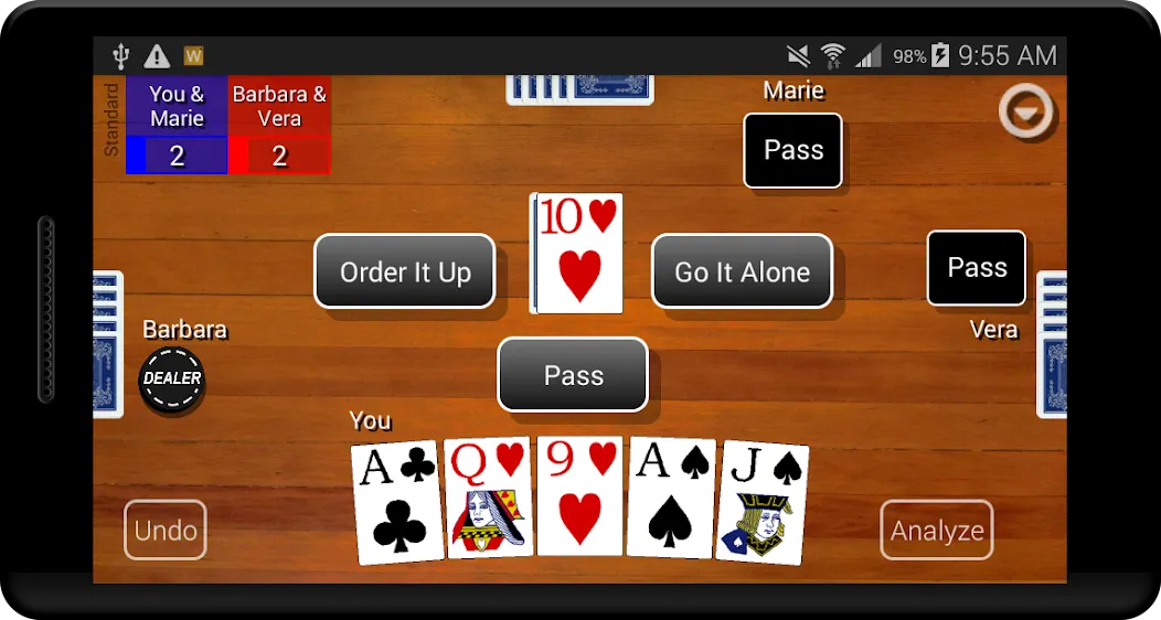 Euchre Card Classic — скриншот 1