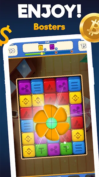 Crypto Blocks Puzzle Challenge — скриншот 5