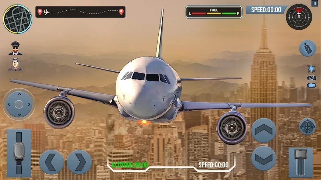 Airplane Simulator Plane Games — скриншот 1 Airplane Simulator Plane Games — скриншот 1
