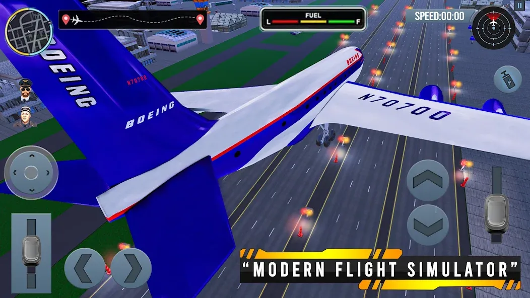 Airplane Simulator Plane Games — скриншот 3 Airplane Simulator Plane Games — скриншот 3