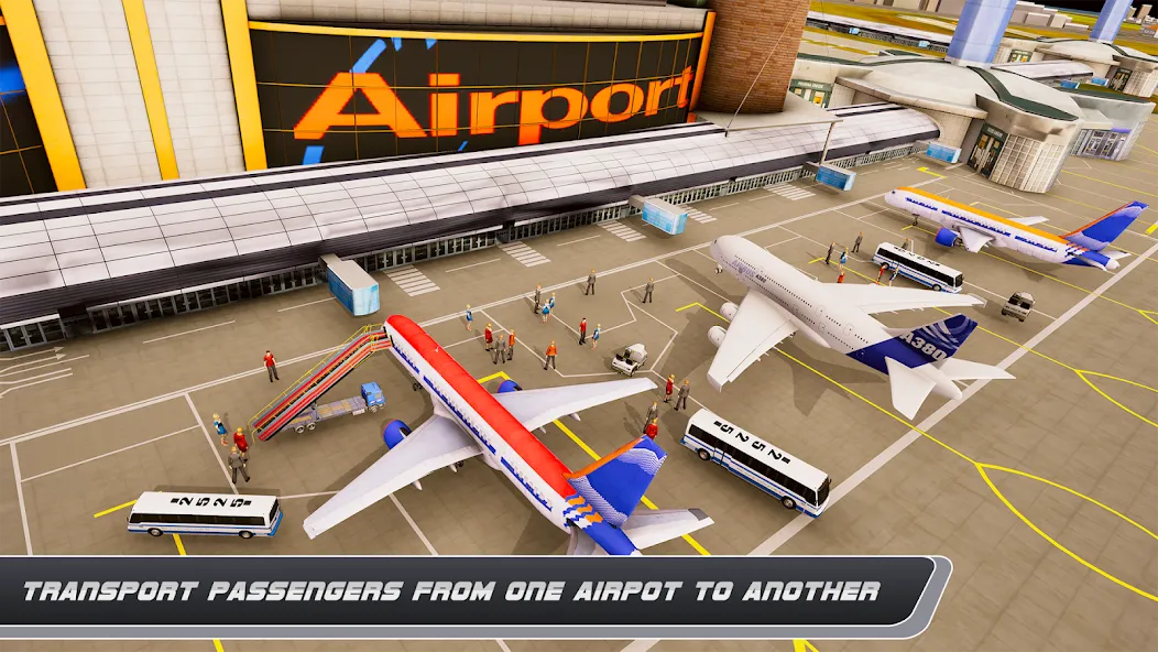 Airplane Simulator Plane Games — скриншот 5